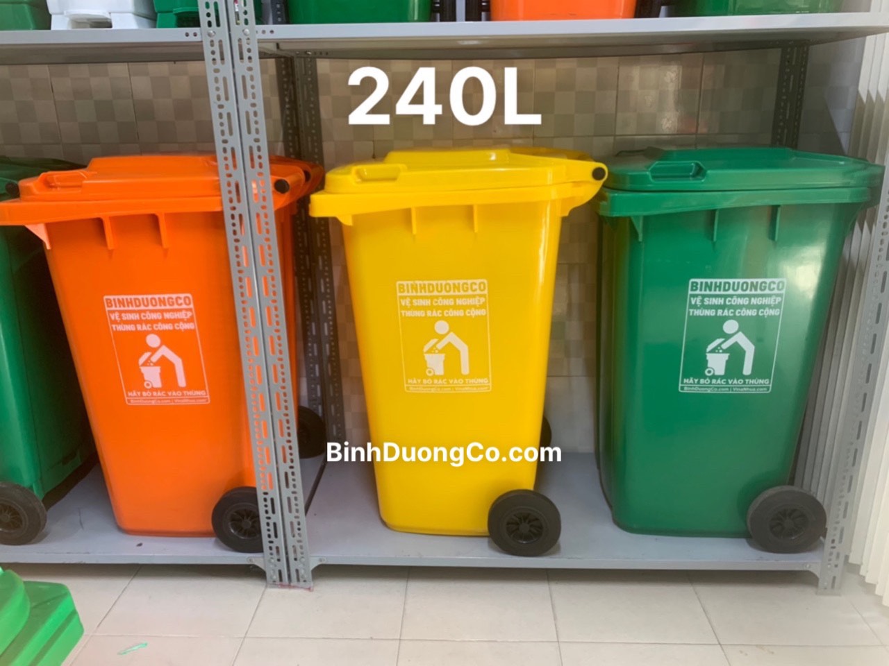 Thùng Rác Nhựa 240 Lít Bình Dương Thùng Rác Nhựa 240 Lít Bình Dương